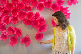 Paper Flower Wall Photo Backdrop