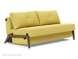 Cubed 160 Sofa Bed With Dark Oak Legs
