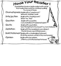 First Grade Wow Hook Your Reader Fifth Grade Writing