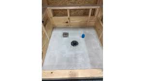 shower installation and waterproofing