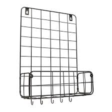 Wall Grid Organizer With Shelf 10in X