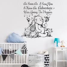 wall decal quote winnie the pooh wall