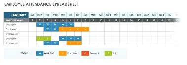 Employee Vacation Tracker Excel Template 2017