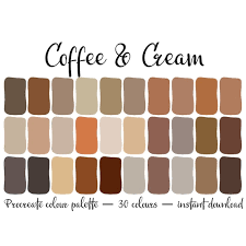 Coffee Cream Colour Palette Uk