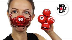 red nose day face paint tutorial you