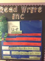 Rwi Blue Pocket Chart Used For Word And Sentence Building