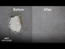 seamlessly repairs holes in carpet