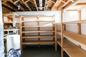 Build Storage Shelves For A Basement