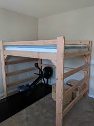 Solid Wood 198 Loft Bed Bunk Beds