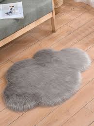 cloud shaped fluffy rug