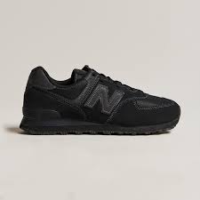 new balance 574 sneakers full black at