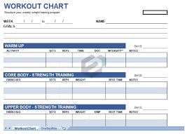 free fitness tracker excel templates
