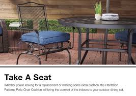 Of all seating, dining room chairs get the brunt of the abuse — a little vino here, red sauce there. Garden Patio Furniture Pack Of 4 Round Navy Seat Pad For Kitchen Chair Garden Chair Patio W Tie On Garden Patio Breadcrumbs Ie