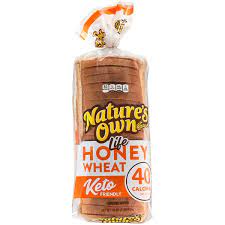 40 calories honey wheat enriched bread