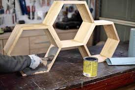 How To Build A Diy Honeycomb Wall Shelf