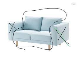 new ikea norsborg loveseat 2 seat sofa