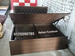 Queen Size Hydraulic Wooden Bed Size