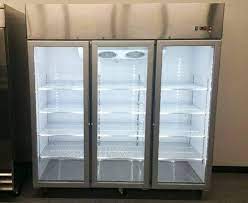 Three Door Glass Refrigerator