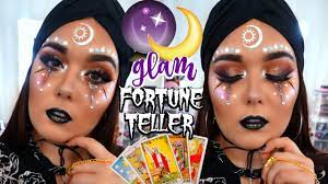 glam fortune teller halloween makeup