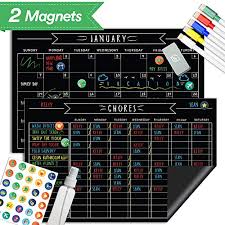Magnetic Refrigerator Chore Chart Set 11 X