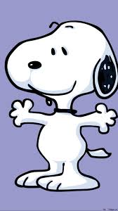 snoopy cartoon star white dog looks