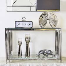 Glass Dressing Console Table