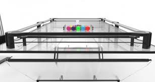 a see though glass pool table that s