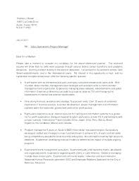 Consultant Cover Letter Examples Recruitment Consultant Cover Letter