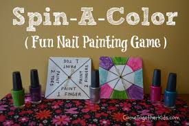 Spin A Color Fun Nail Painting Game