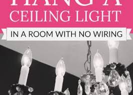 Hang A Chandelier Without Ceiling Light