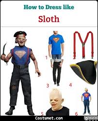 The young cast had more than its fair share of characters: Sloth The Goonies Costume For Cosplay Halloween