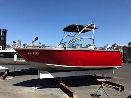 We can do all sort of boat and car wraps with your favorite graphics and wrapping. Out With The Orange In With The Red Vinyl Wrap Of This Aluminium Boat Whitebay6 Boat Wraps Vinyl Wrap Aluminum Boat