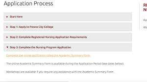 Application Process Fresno City College