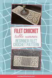 free crochet table runner pattern for