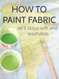 Paint Fabric For Beautiful Diy Projects