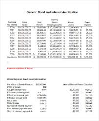 Amortization Schedule Template 5 Free Word Excel Documents