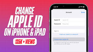 change apple id on iphone and ipad