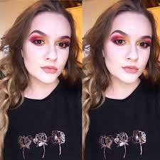 full glam autumn makeup look