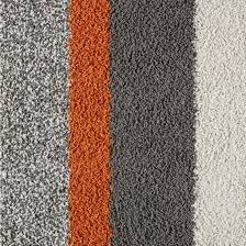 orange and gray lines carpet tile