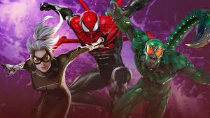 7 spider man villain silhouettes