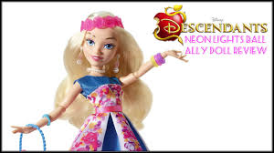 Disney Descendants Neon Lights Ball Ally Review Doll Comparison