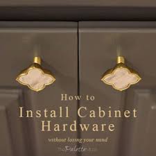how to install cabinet hardware without