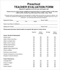 12 Teacher Evaluation Forms Pdf Doc Free Premium
