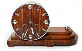 Art Deco Bauhaus Mantel Clock Junghans