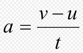 acceleration formula equation science