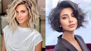 Cheveux court / mi-Long pour femme 💇‍♀️ coiffure tendance en 2021 - YouTube