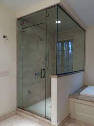 Half Wall Shower Frameless Shower Doors