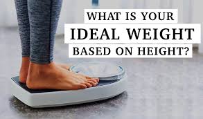 weight chart for women men ideal