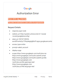 Already have google workspace for education? Can T Login Using Google Auth 403 Org Internal Stack Overflow