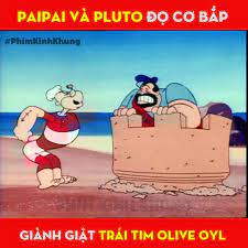 Phim Kinh Khủng - Paipai và Pluto đọ cơ bắp tranh giành tình yêu - Thủy Thủ  Popeye
